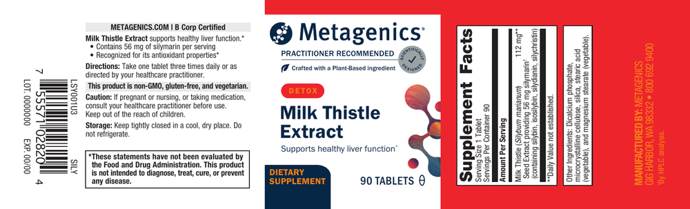 Milk Thistle Extract (formerly Silymarin 80™)