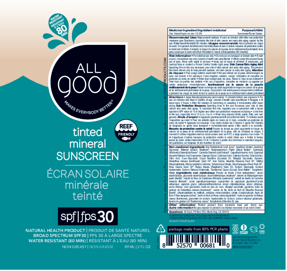 SPF30 Tinted Sunscreen Lotion