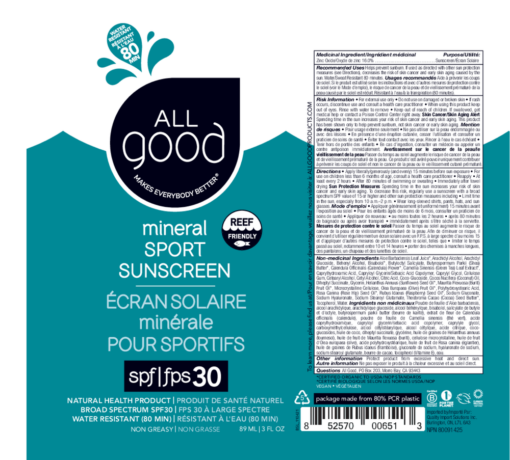 SPF30 Sport Sunscreen Lotion