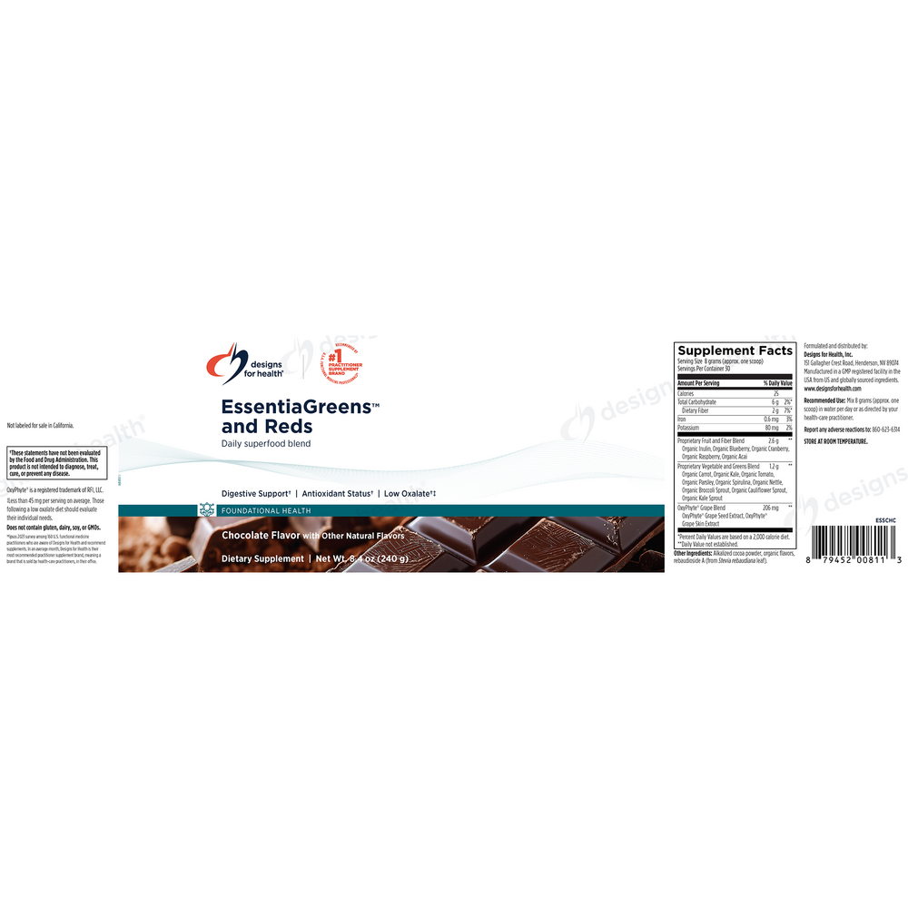 EssentiaGreens™ and Reds Chocolate - California Only