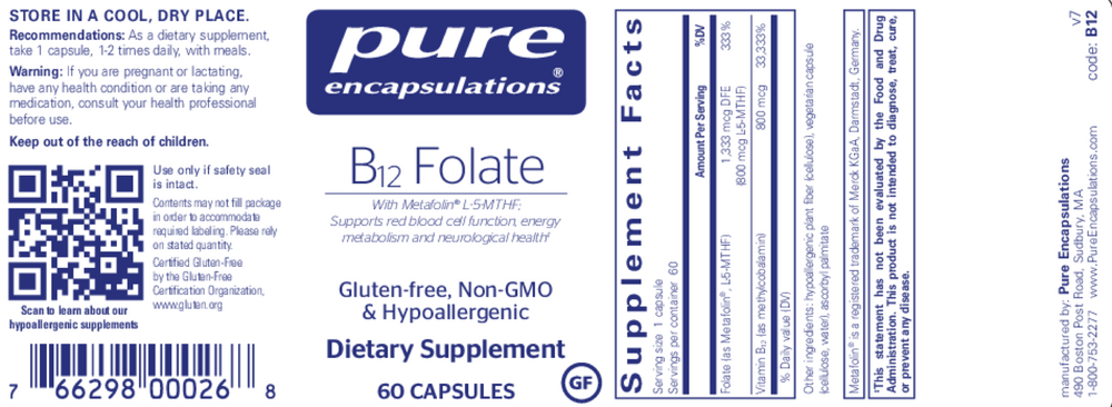 B12 Folate
