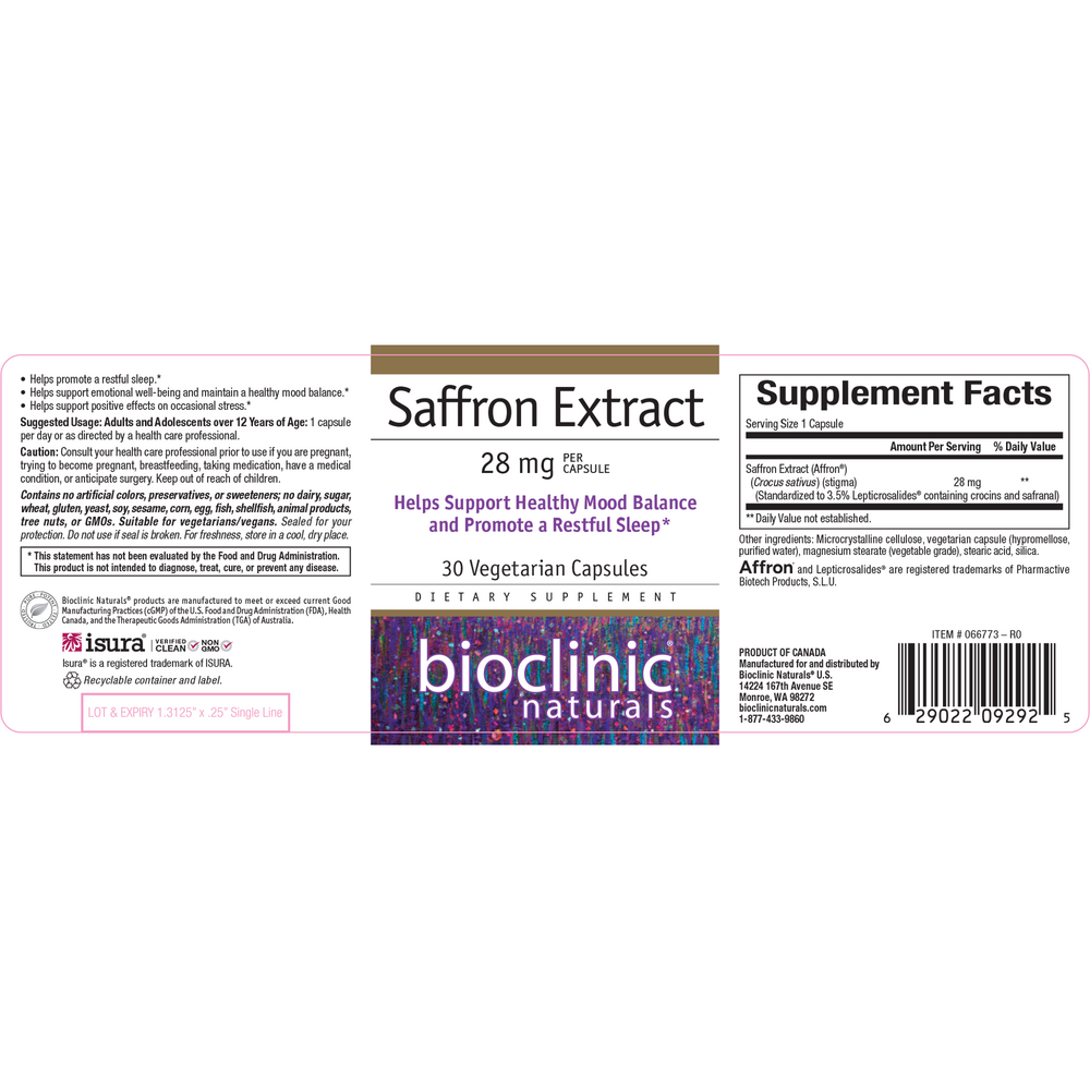 Saffron Extract 28mg