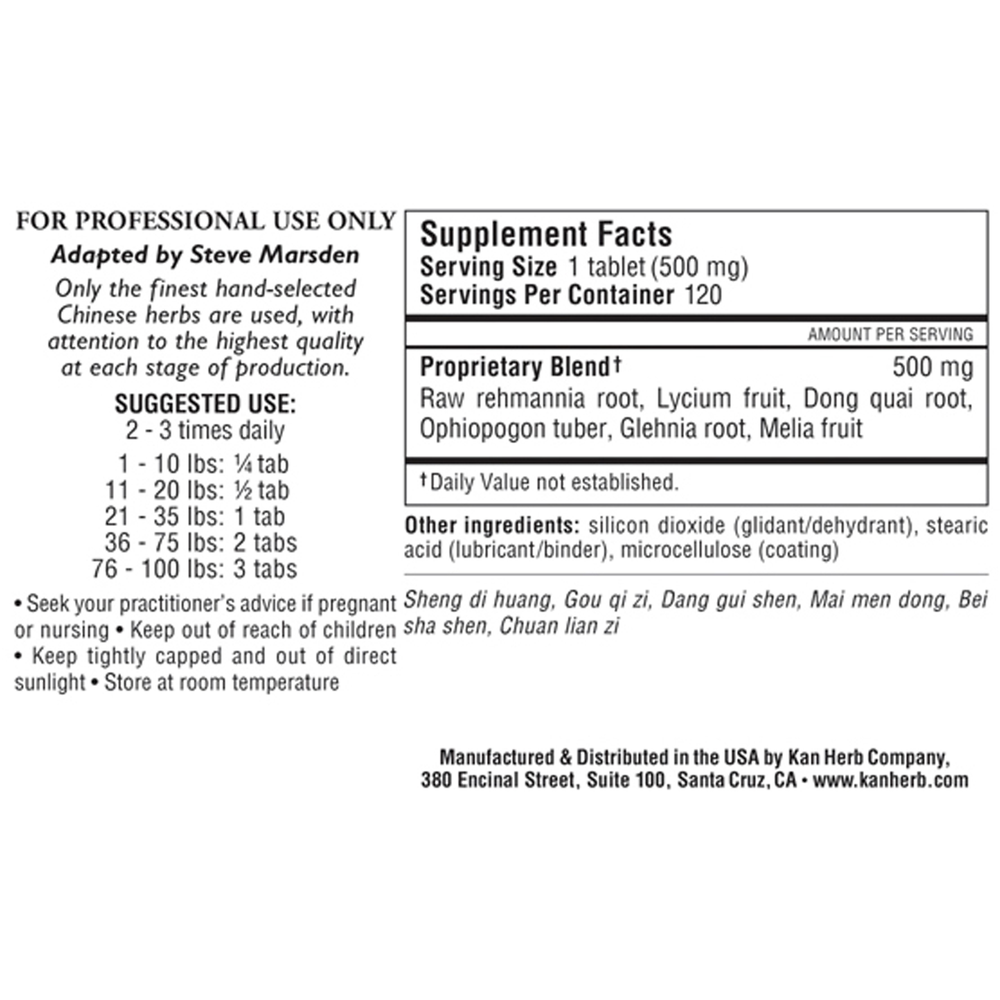 Glehnia and Rehmannia Combination