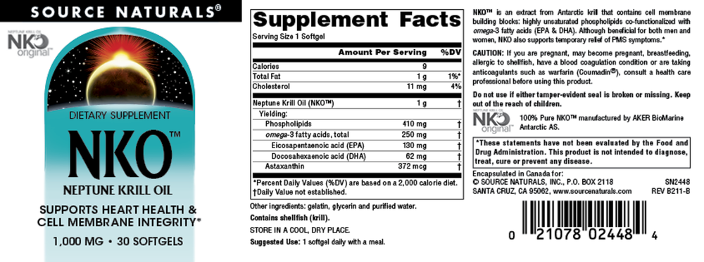 NKO® Neptune Krill Oil 1000mg