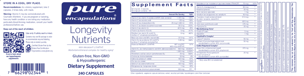 Longevity Nutrients
