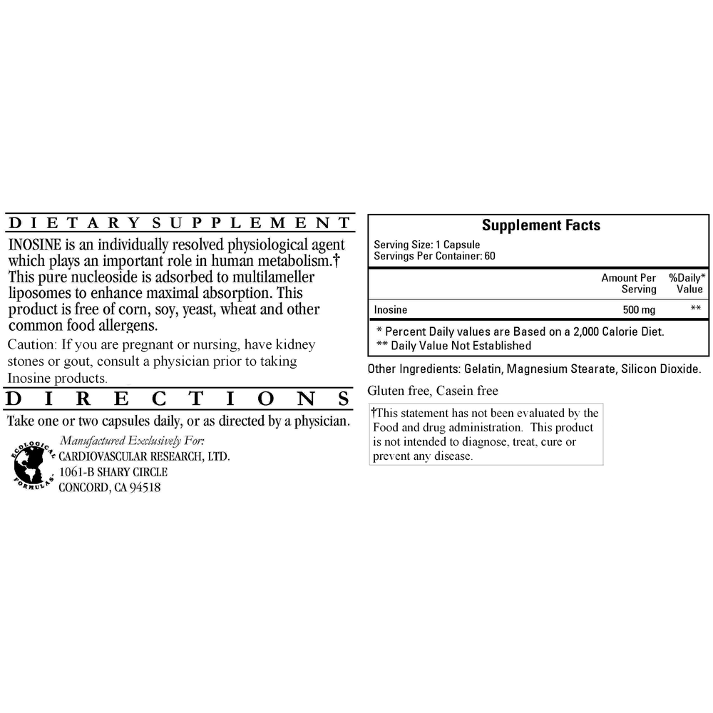 Inosine(Liposome enhanced) 500mg