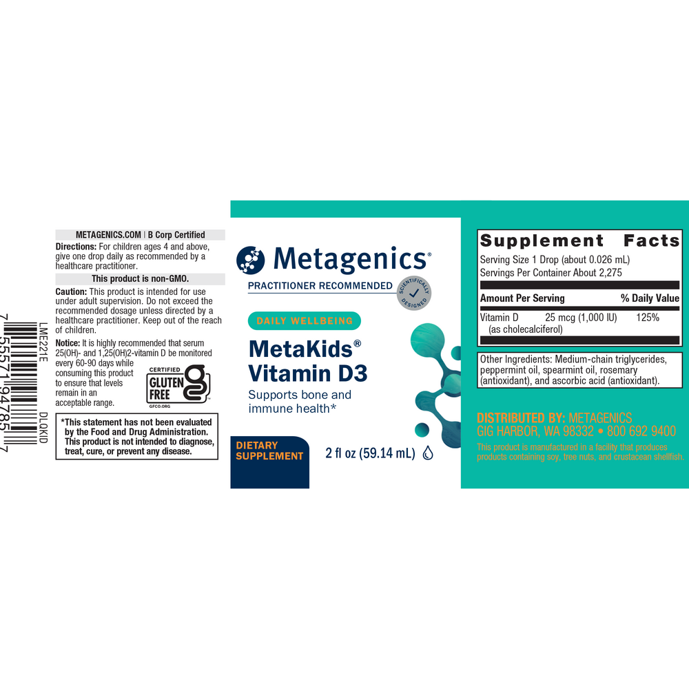 MetaKids™ D3 Liquid