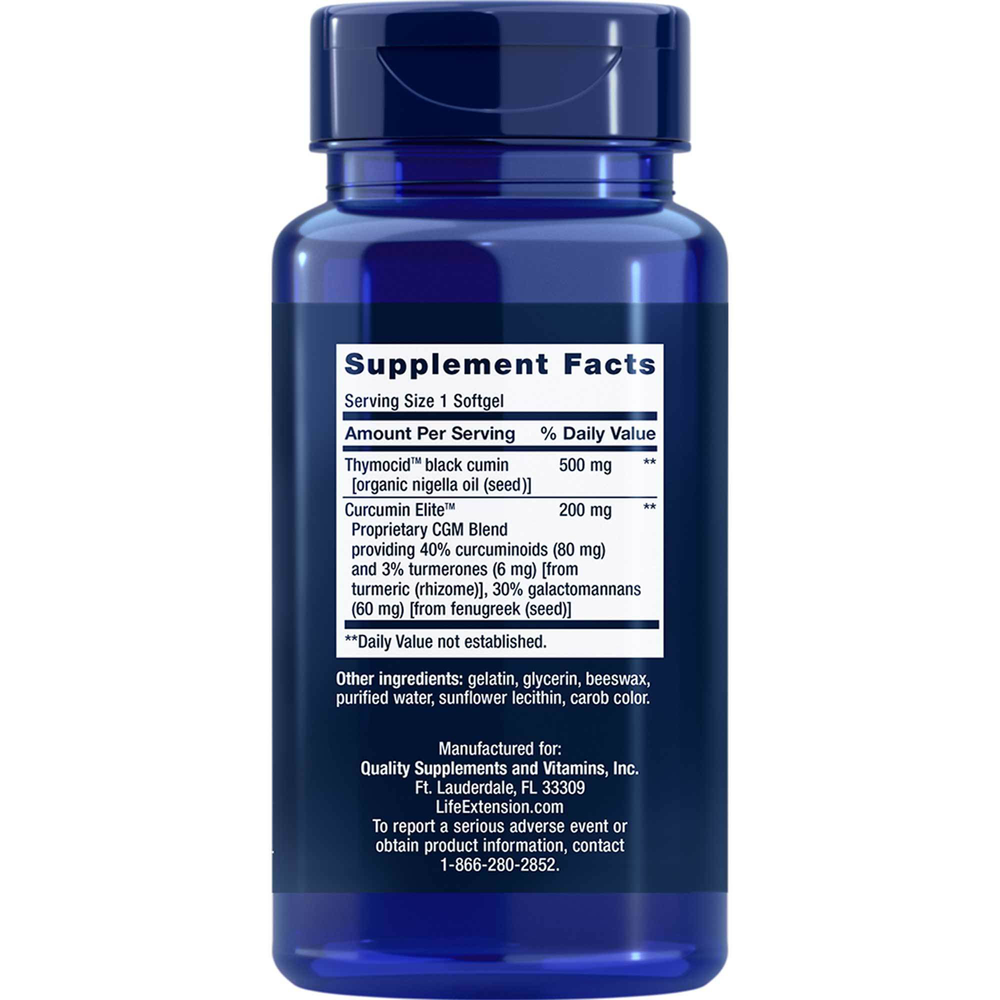Black Cumin Seed Oil and Curcumin Elite™ Turmeric Extract