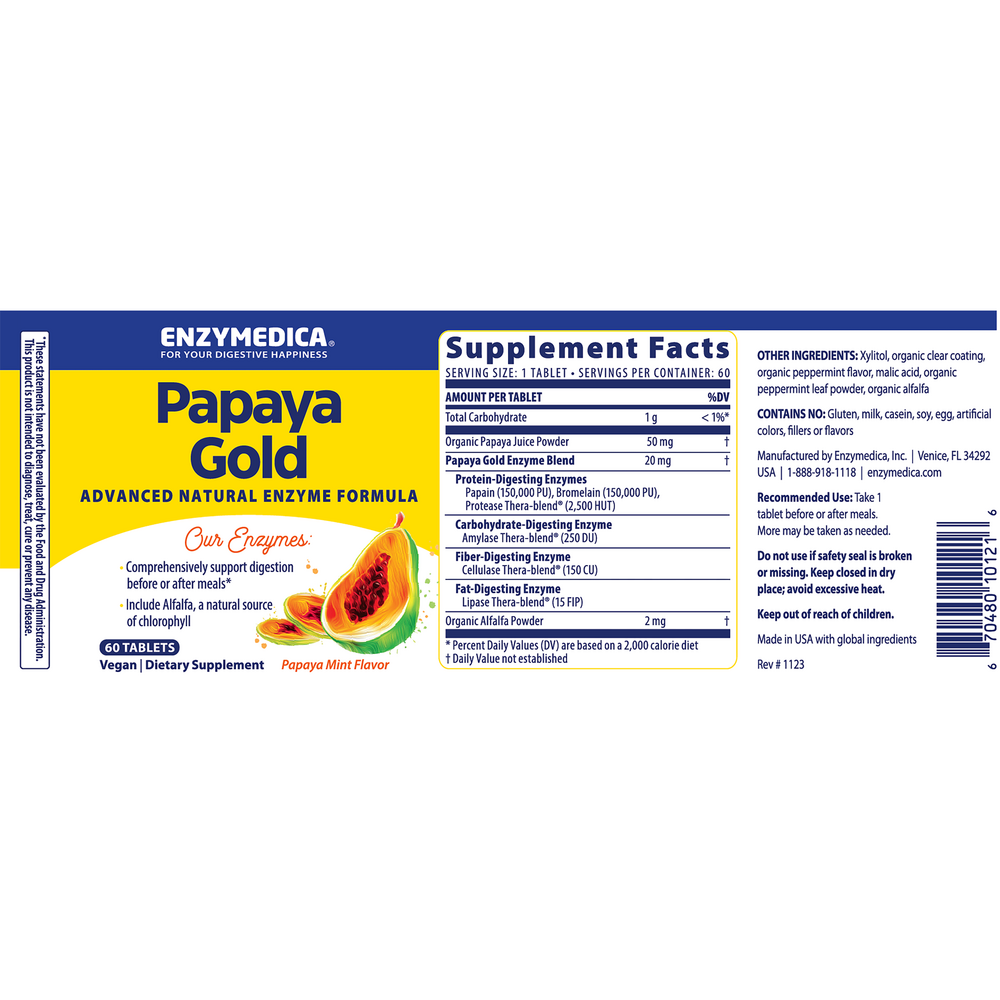 Papaya Gold Advanced Natural Enzyme Formula