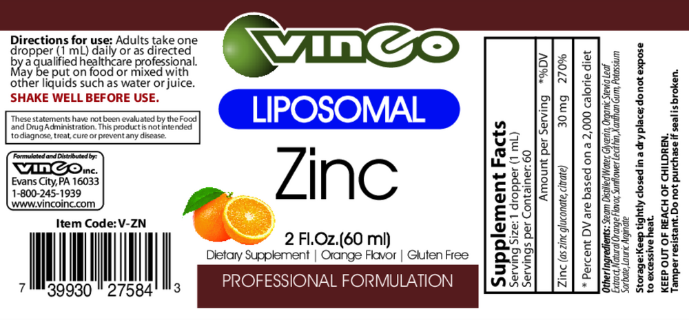 Liposomal Zinc