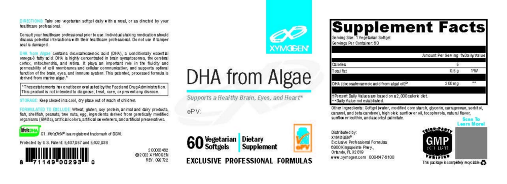 DHA from Algae