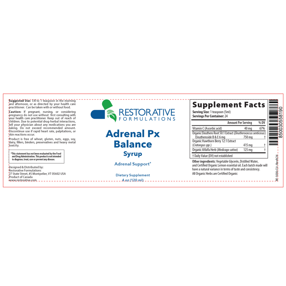 Adrenal Px Balance Syrup