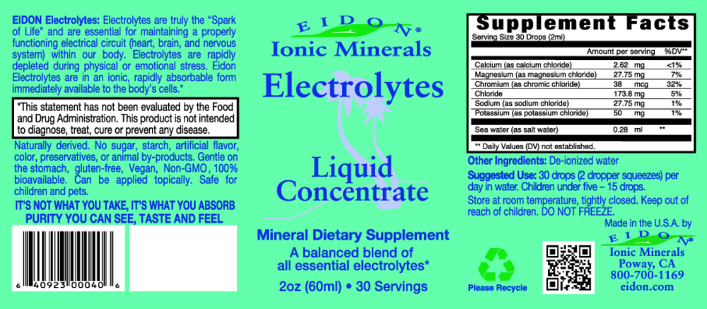 Electrolytes liquid concentrate