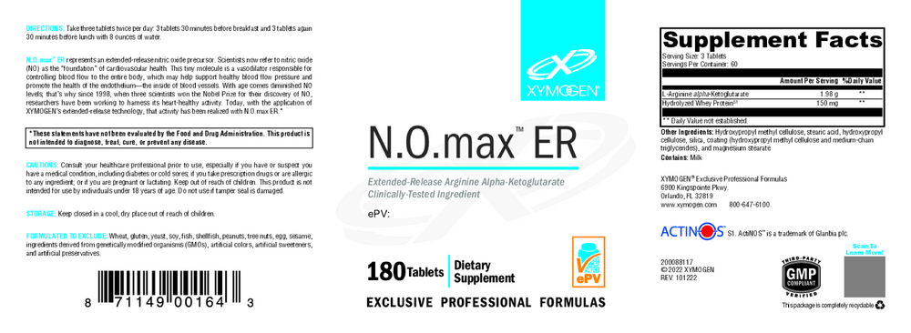 N.O.max ER (California Only)