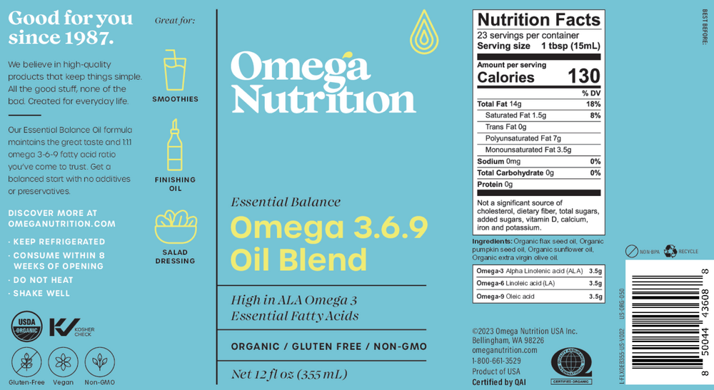 Omega 3 6 9 Oil Blend