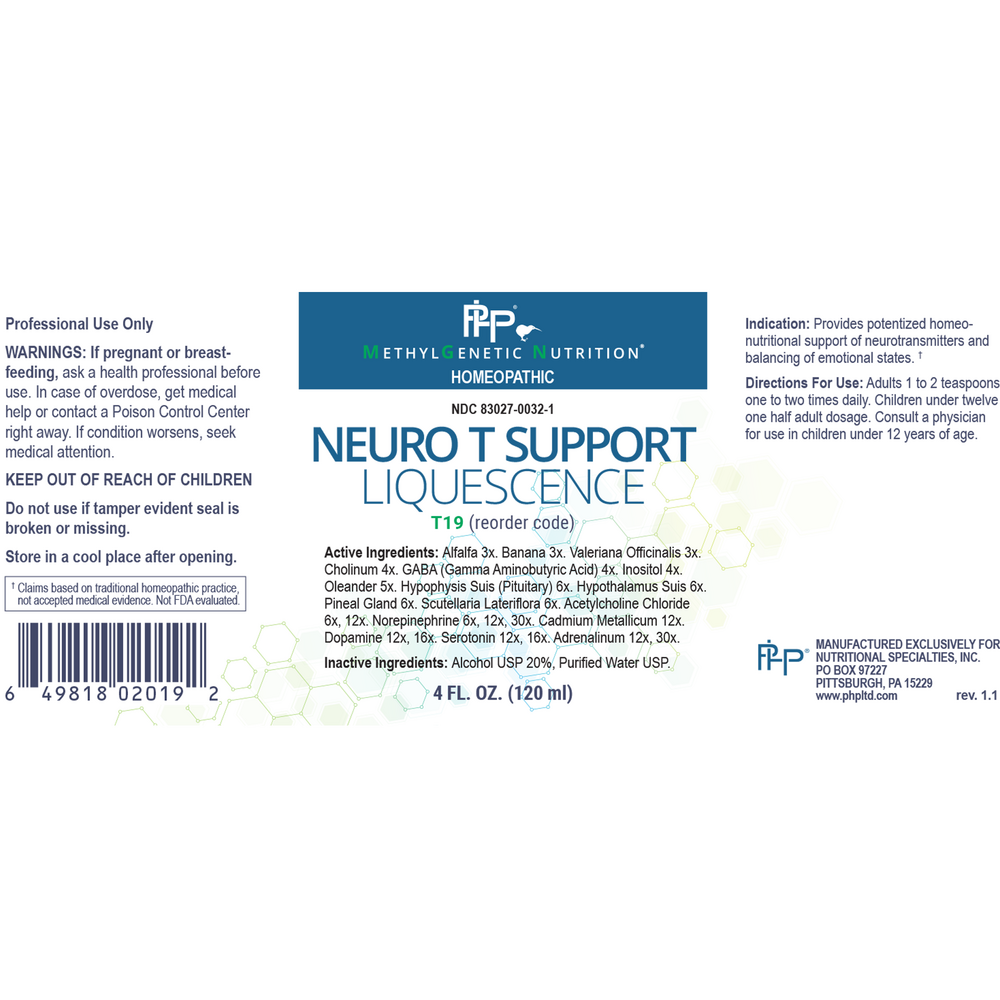 Neuro T Support Liquescence