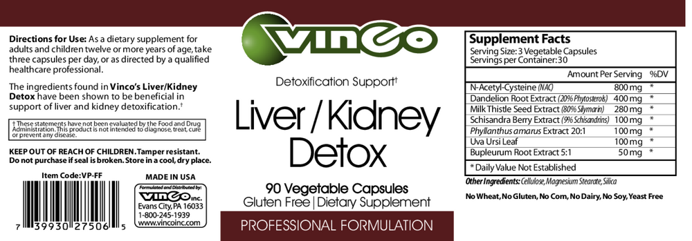 Liver/Kidney Detox