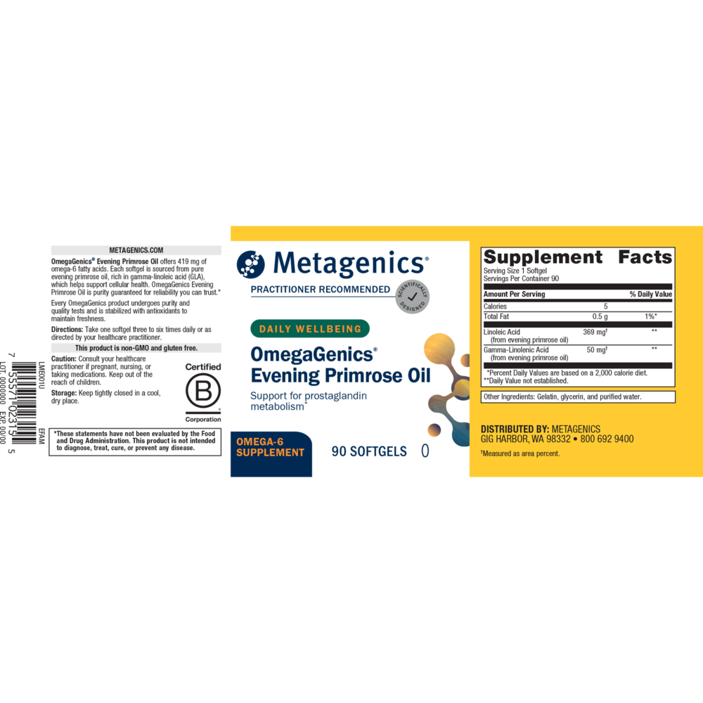 OmegaGenics® Evening Primrose Oil