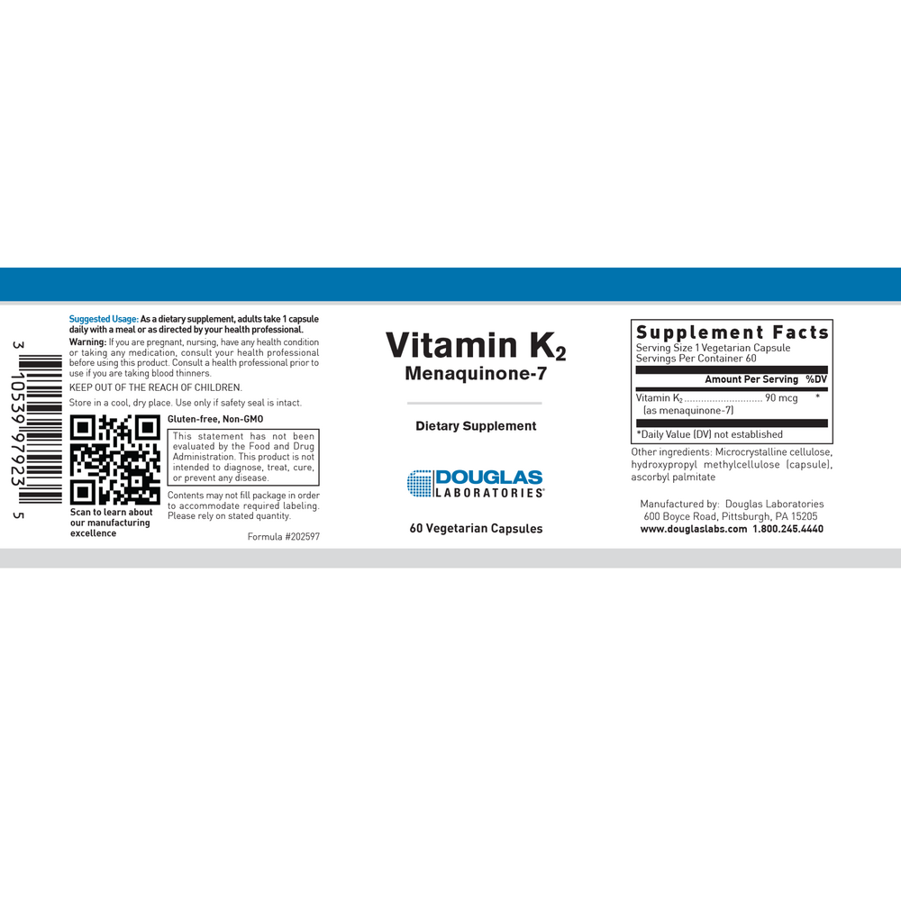 Vitamin K2 w/Menaquinone-7 (Soy-Free)