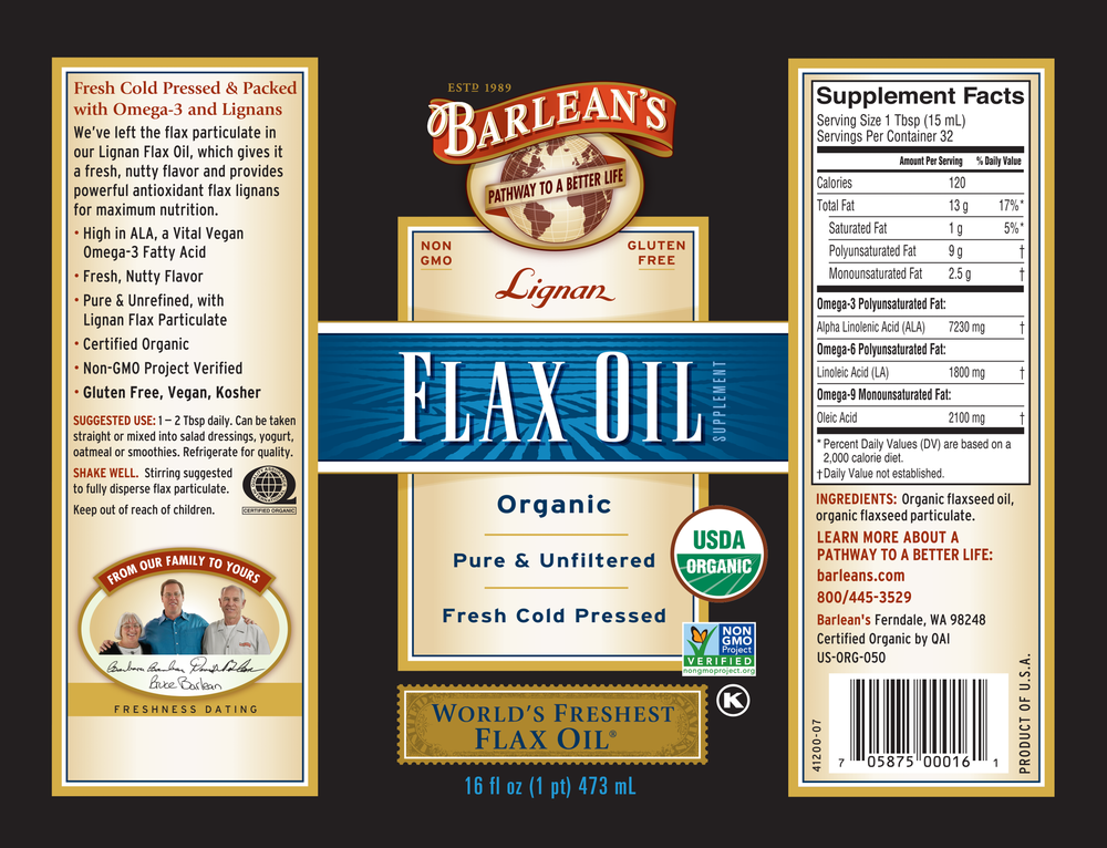 Lignan Flax Oil