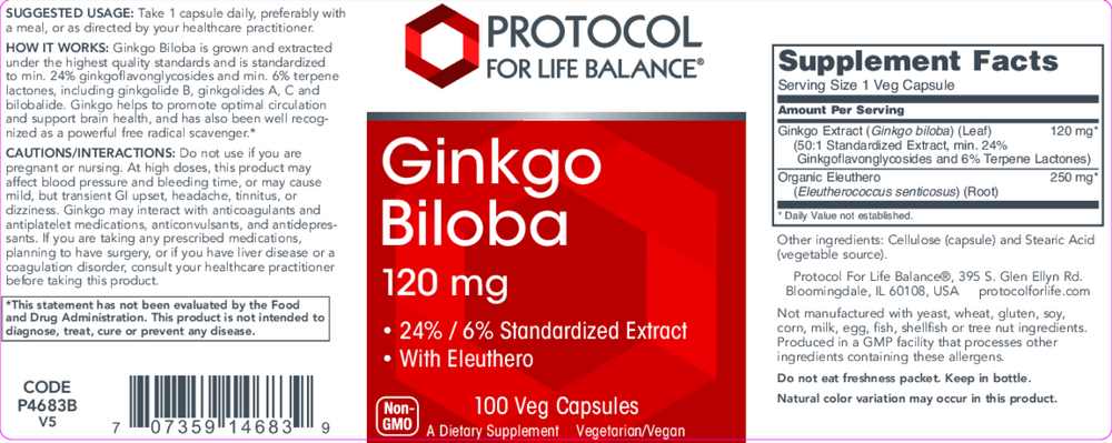 Ginkgo Biloba 120mg