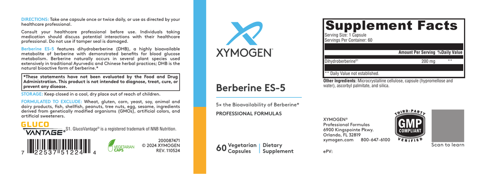 Berberine ES-5 Dihydroberberine S1
