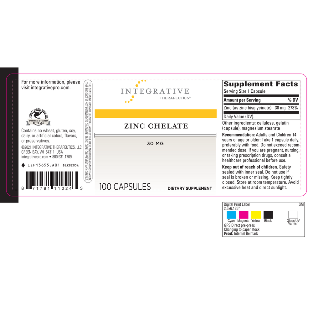 Zinc Chelate 30mg