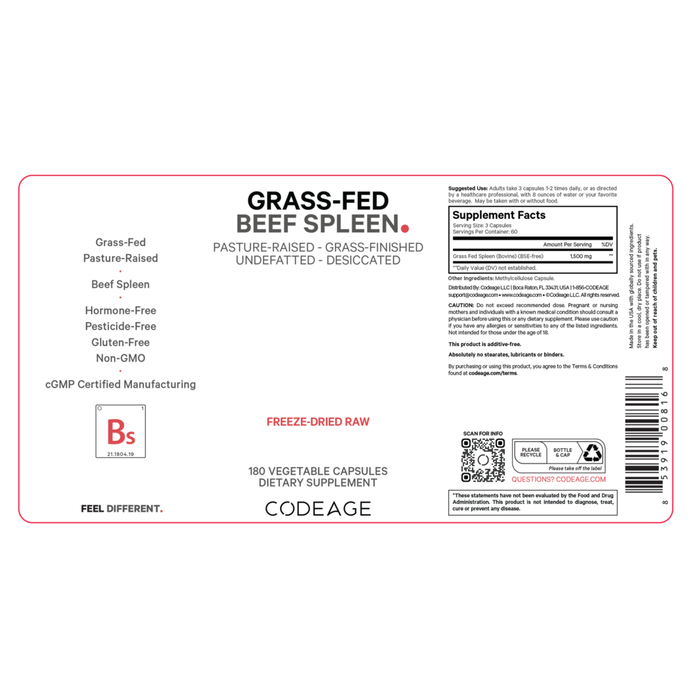 Grass-Fed Beef Spleen