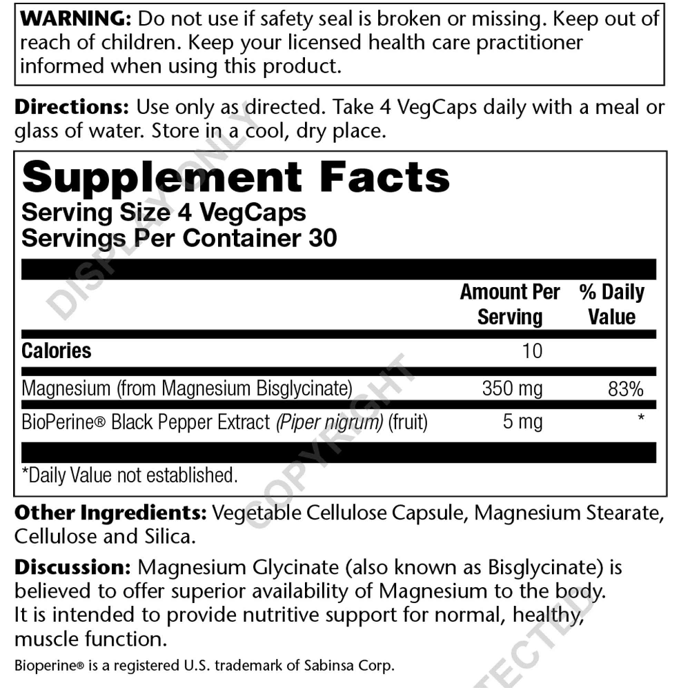 Magnesium Glycinate 350