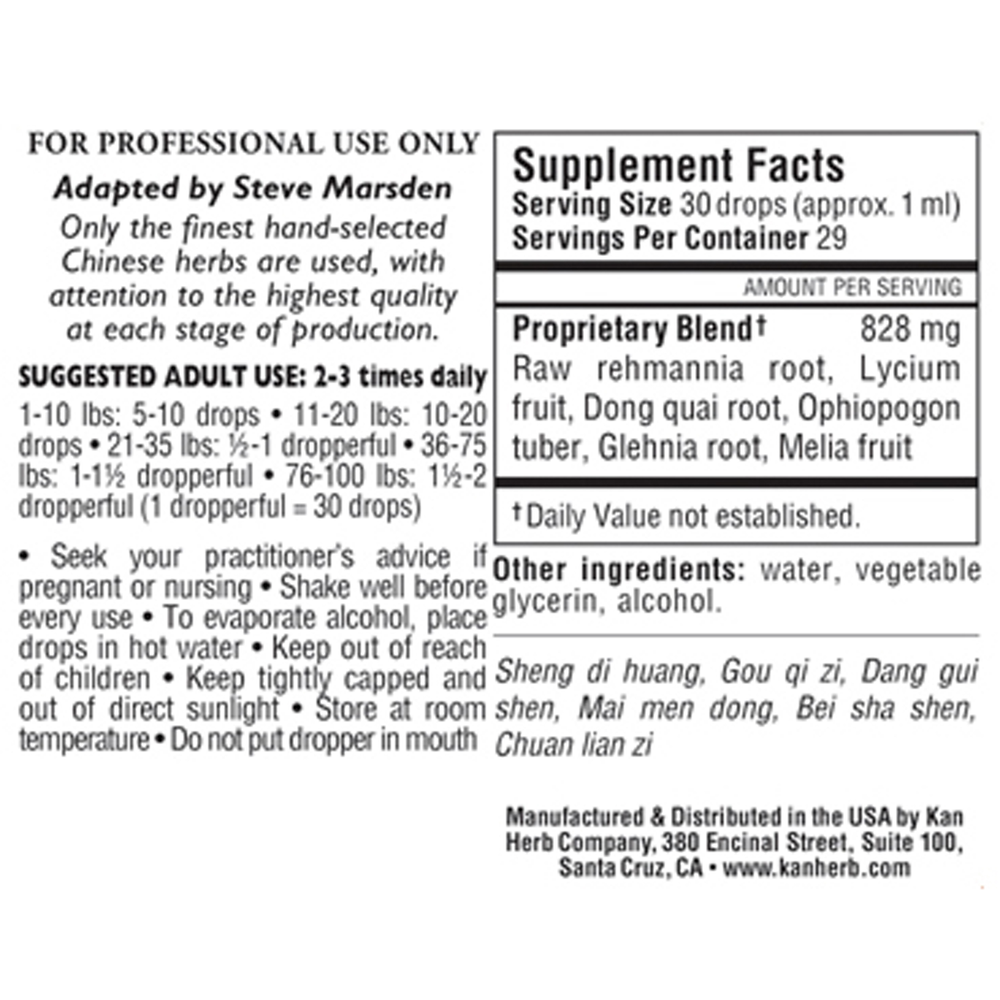Glehnia and Rehmannia Combination  Liquid