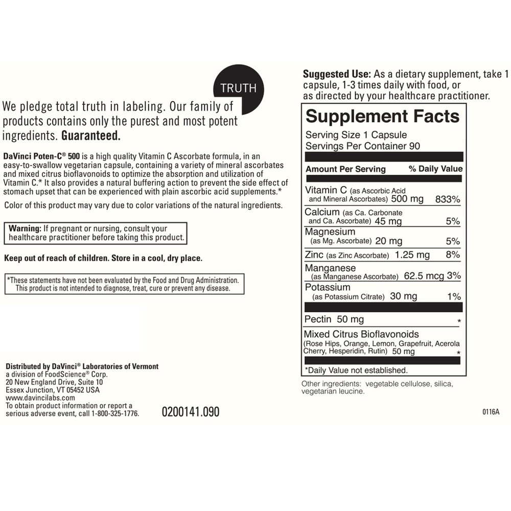 DaVinci Poten C 500mg