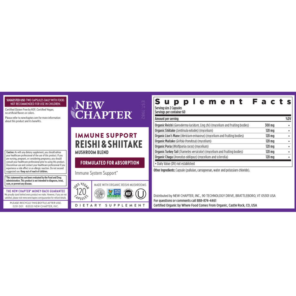 Immune Support Reishi & Shiitake