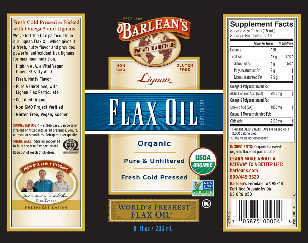 Lignan Flax Oil