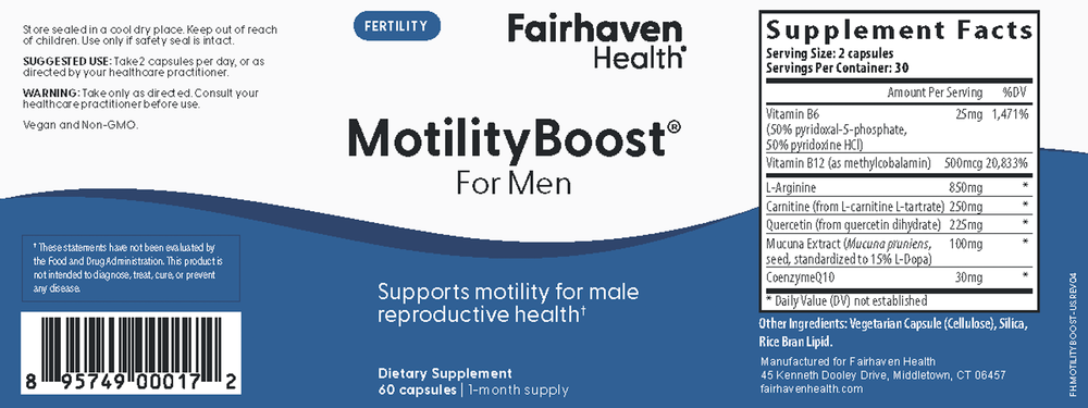 MotilityBoost® Fertility Support for Men