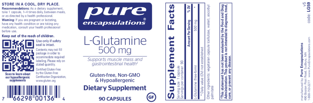 L-Glutamine 500mg