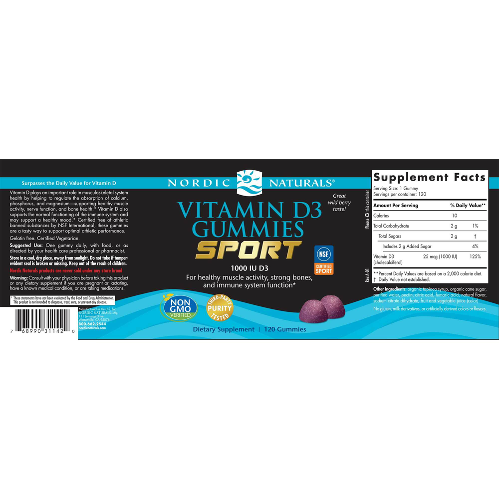 Vitamin D3 Gummies Sport
