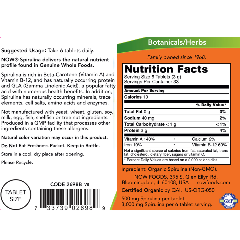 Spirulina 500mg