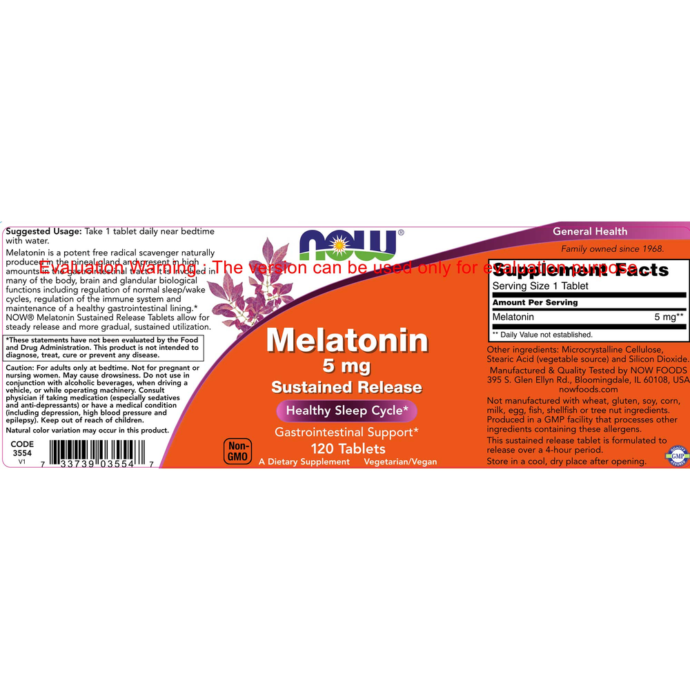 Melatonin 5mg SR