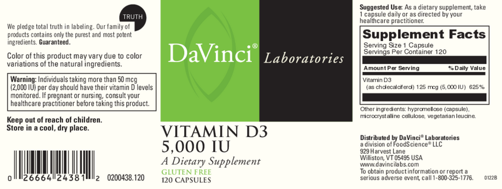 Vitamin D3 5000 i.u.