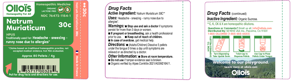 Olloïs Natrum Muriaticum 30c Pellets, 80