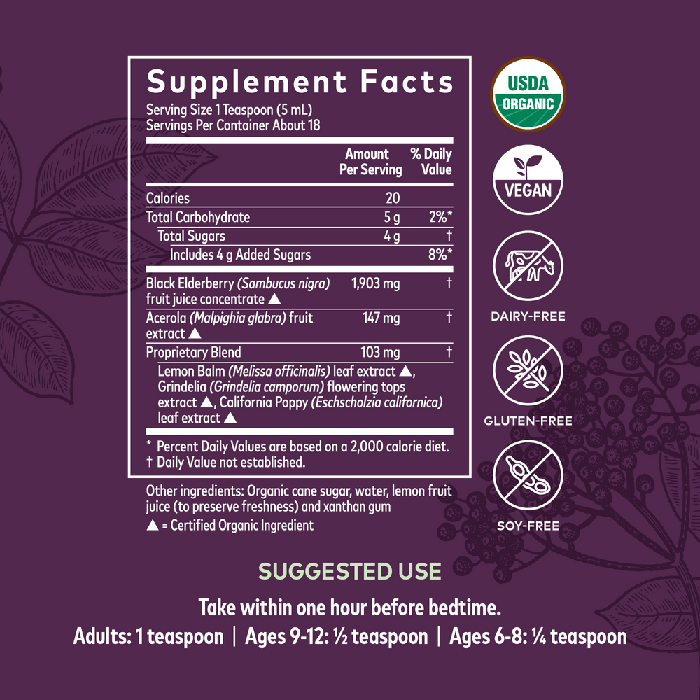 Black Elderberry NightTime Syrup