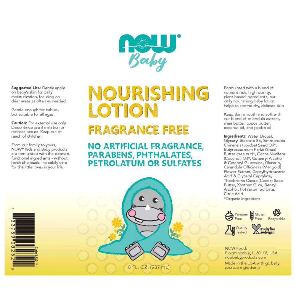 Nourishing Baby Lotion, Fragrance Free