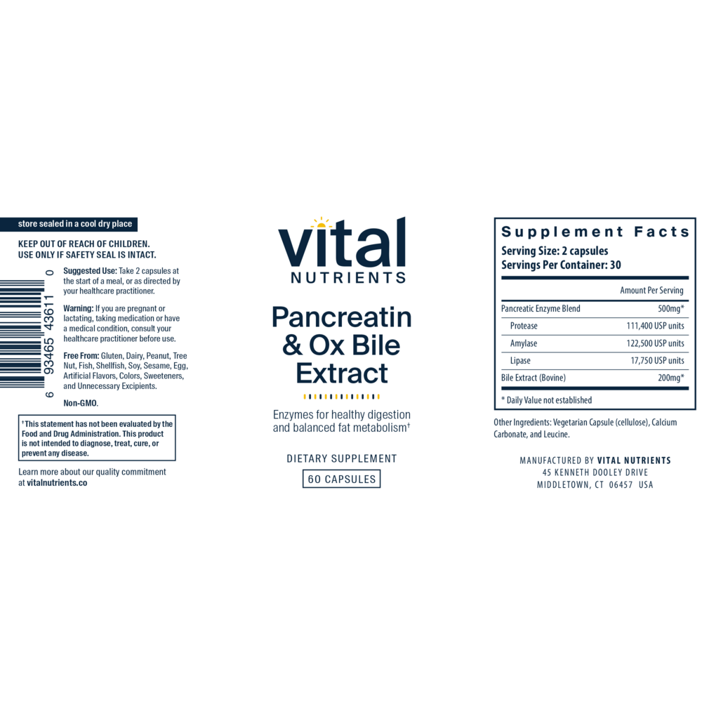 Pancreatin and Ox Bile