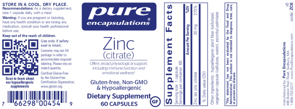 Zinc (Citrate)