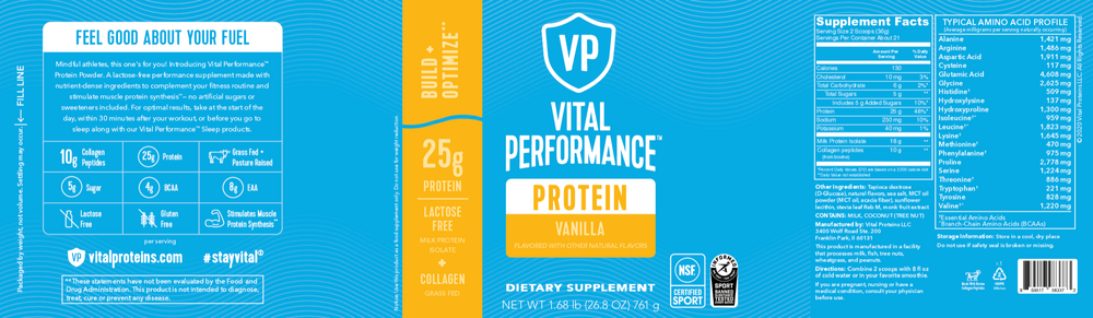 Vital Performance Protein Vanilla