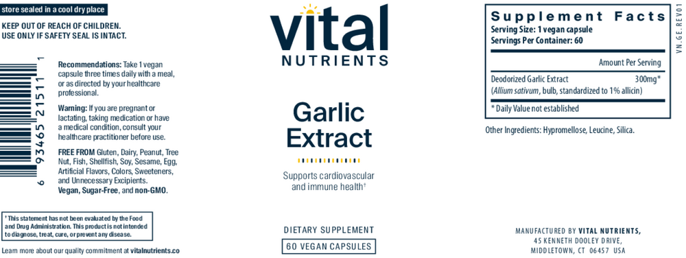 Garlic Extract 300mg