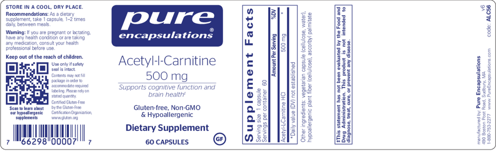 Acetyl-L-Carnitine 500mg