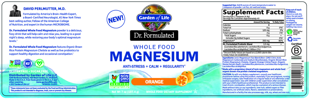 Dr. Formulated Magnesium Orange Powder