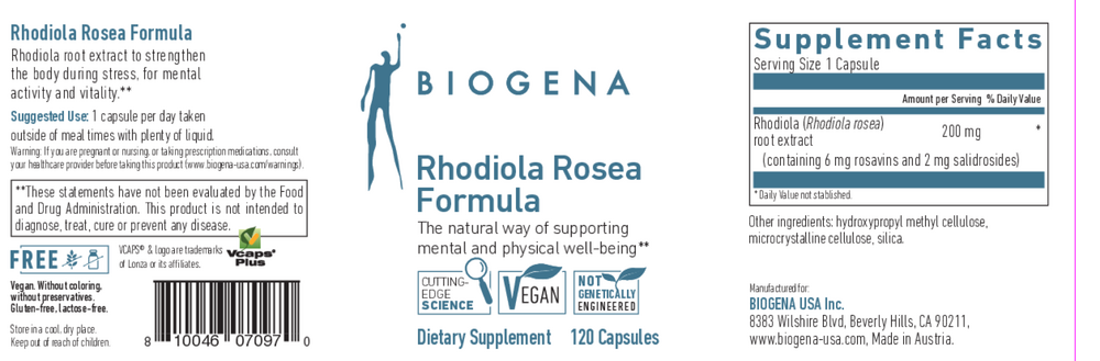Rhodiola Rosea Formula