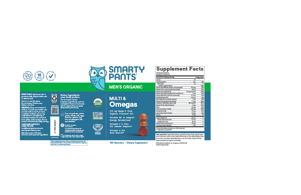 SmartyPants Organics Men's Complete
